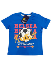 Blue Cotton Printed T-Shirt – Cool, Comfy & Everyday Ready