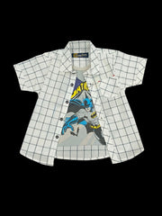 White Double Shirt with Batman T-Shirt – Heroic Streetwear Duo