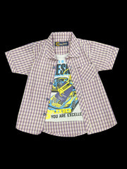 Purple & Gray Need for Speed Double Shirt – Sleek Racing-Inspired Streetwear