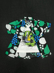 Spring Green & Black Double Shirt – Edgy & Fresh Streetwear Tee