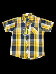 Yellow and Black Casual Shirt