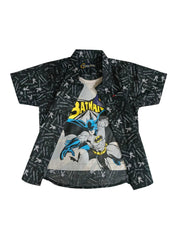 Black Printed Double Shirt with Batman T-Shirt – Dark Knight Streetwear Duo