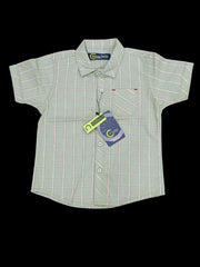 Sea Green Casual Shirt with Red Check