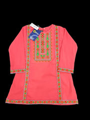 Girl's Pinkish Red Shirt – Bold, Bright, and Comfortable