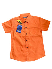 Boys' Orange Casual Shirts – Stylish, Comfortable & Fun!