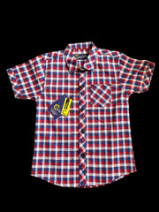 Red, Blue & White Checked Casual Shirts for Boys Style & Comfort Combined!