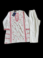 ✨ Embroidered white Shalwar Kameez for Girls – Elegance Meets Tradition ✨