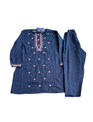✨ Embroidered Blue Shalwar Kameez for Girls – Elegant & Traditional ✨
