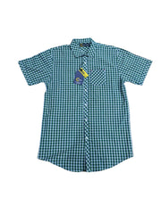Green Checked Casual Shirt for Boys
