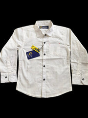 Classic White Casual Shirt for Boys