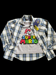 Level Up His Style with the Super Mario Double Shirt!