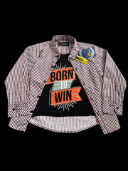 Burgundy Lined Double Shirt for Boys