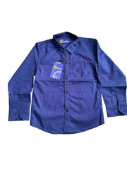 Boys' Blue Casual Shirt – Stylish & Comfortable Everyday Wear