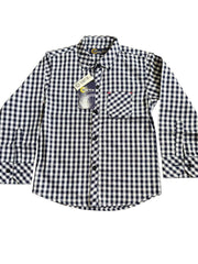 Black & White Checked Casual Shirt for Boys