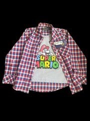 Super Mario™ Colorful Checked Double Shirts for Boys