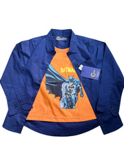 Blue and Orange Batman Double Shirt – Boys