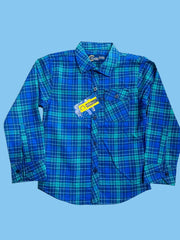 Falalen Blue Check Shirt for Boys