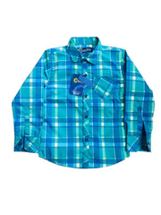 Falalen Blue Check Shirt for Boys