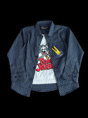 Tom & Jerry Boys’ Double Check Twill Shirt