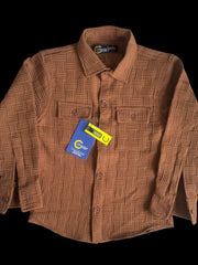 Brown Checked Casual Shirt for Boys