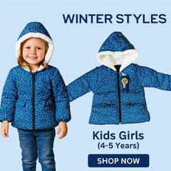 Blue Winter Warm Hoodie for Girls