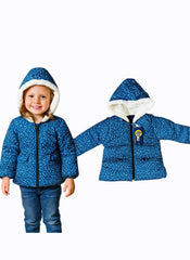 Blue Winter Warm Hoodie for Girls