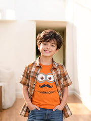 Orange Double Shirts for Boys