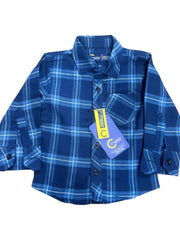 Blue Checked Casual Shirt for Boys