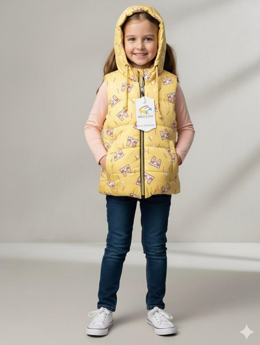 Sunshine Snuggles Hoodie Jacket – Cozy Style for Little Girls