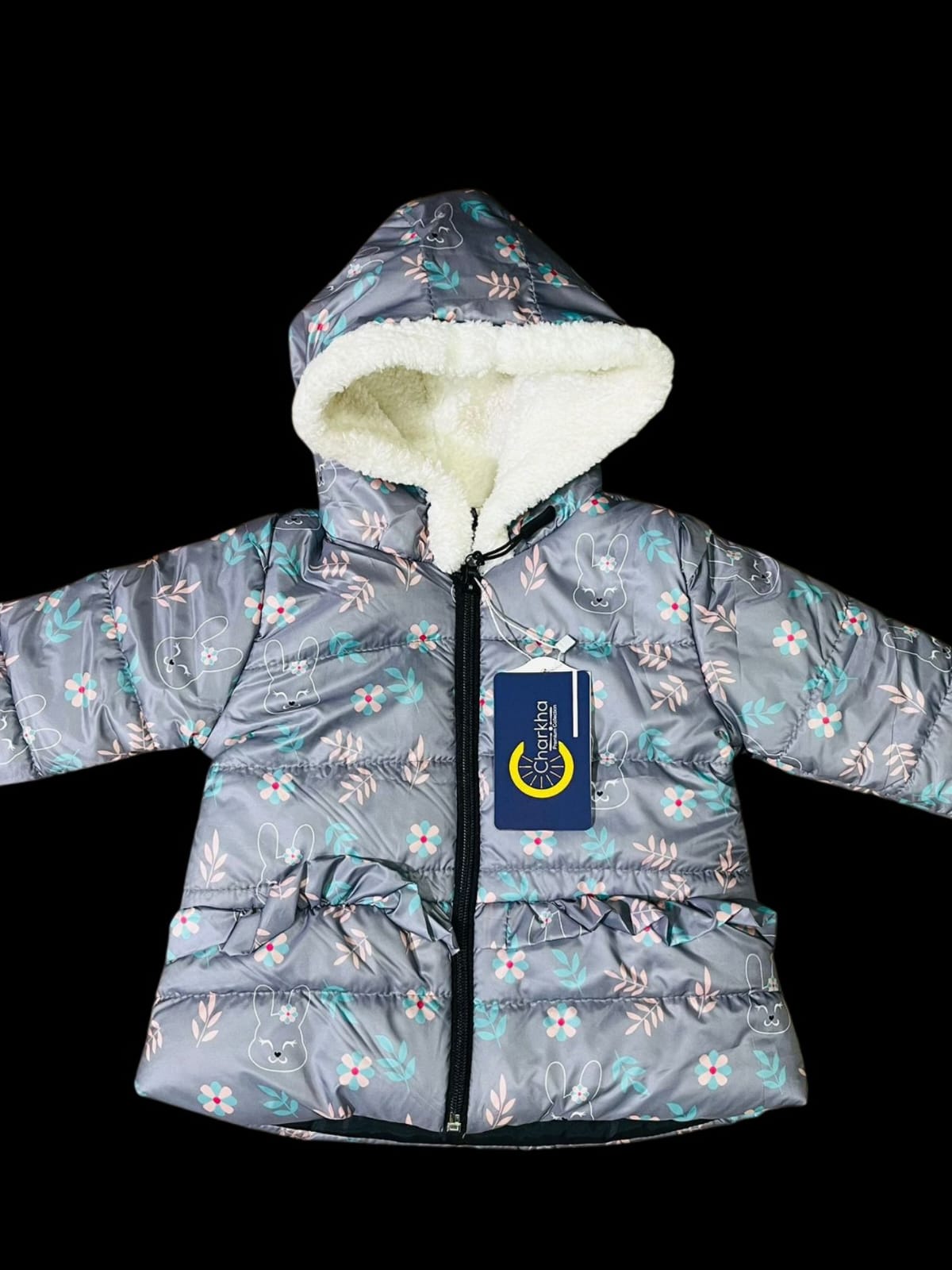 Winter Warm Hoodie for Girls (1–6 Years)
